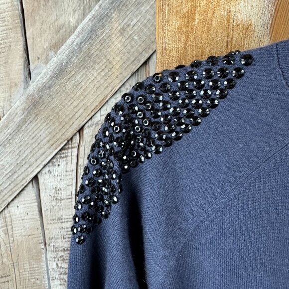 Brunello Cucinelli Cashmere Sweater with Sequin shoulders - Picture 3 of 8